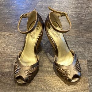 Seychelles Gladiator Metallic Sandals